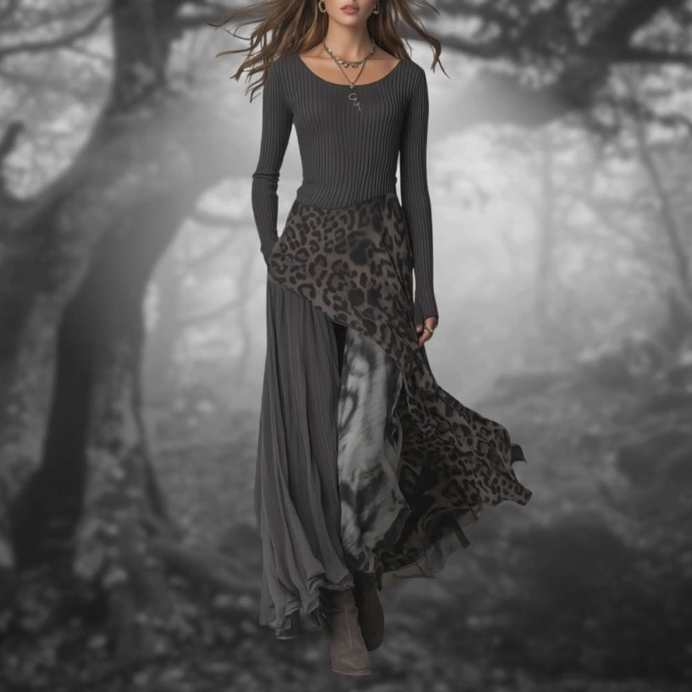 NKEM™ | Leopard Maxi Dress