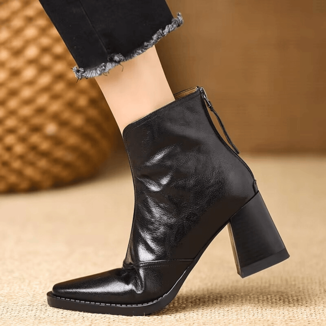 Claudia | Premium Ankle Boots with a Mid Heel