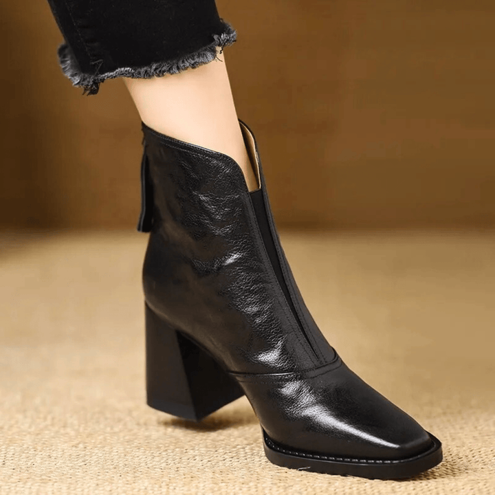 Claudia | Premium Ankle Boots with a Mid Heel